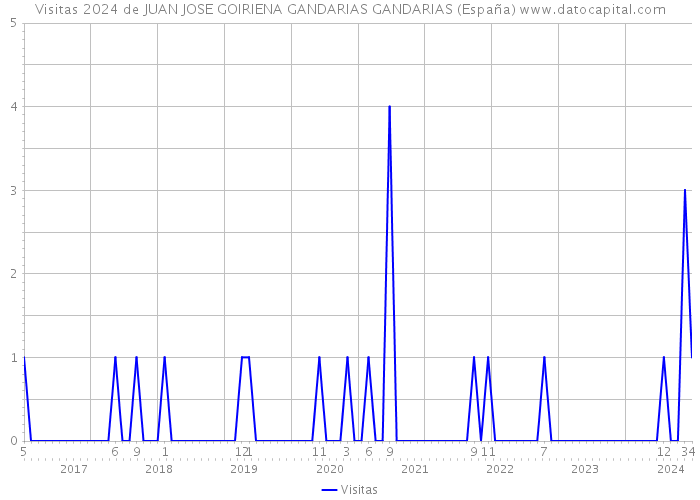 Visitas 2024 de JUAN JOSE GOIRIENA GANDARIAS GANDARIAS (España) 