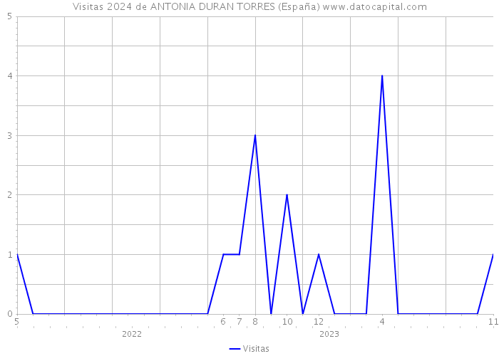 Visitas 2024 de ANTONIA DURAN TORRES (España) 