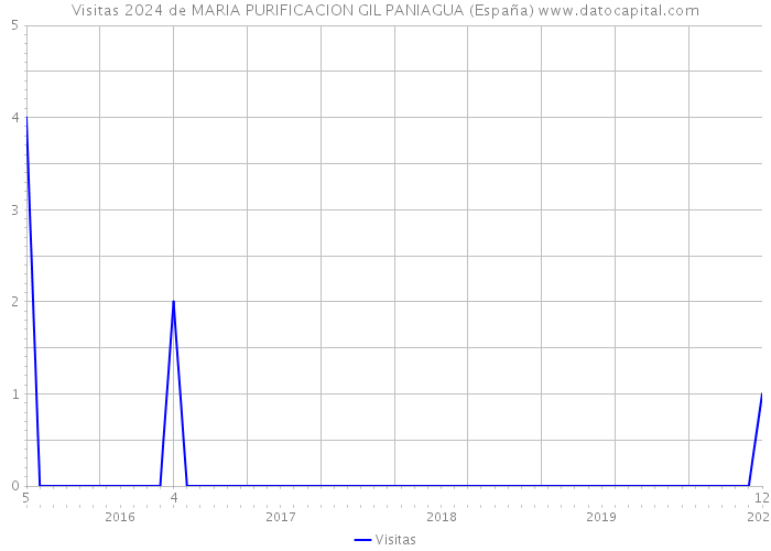 Visitas 2024 de MARIA PURIFICACION GIL PANIAGUA (España) 