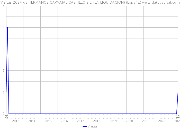 Visitas 2024 de HERMANOS CARVAJAL CASTILLO S.L. (EN LIQUIDACION) (España) 