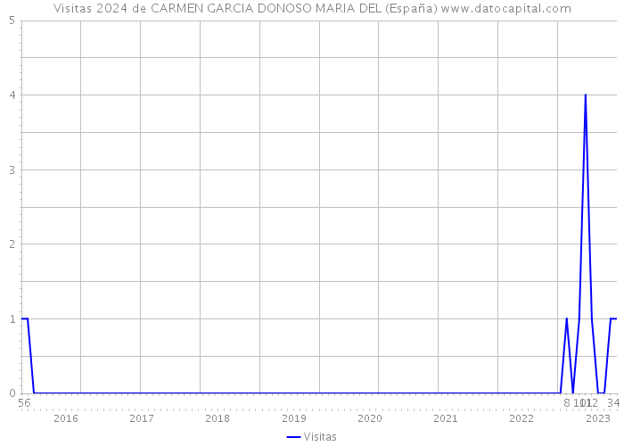 Visitas 2024 de CARMEN GARCIA DONOSO MARIA DEL (España) 