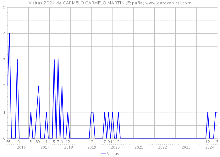 Visitas 2024 de CARMELO CARMELO MARTIN (España) 