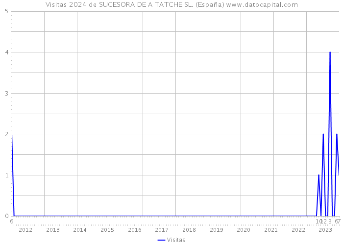 Visitas 2024 de SUCESORA DE A TATCHE SL. (España) 