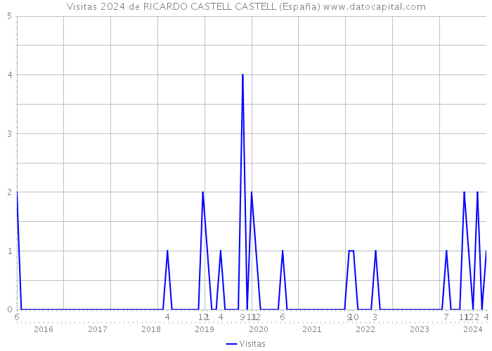 Visitas 2024 de RICARDO CASTELL CASTELL (España) 