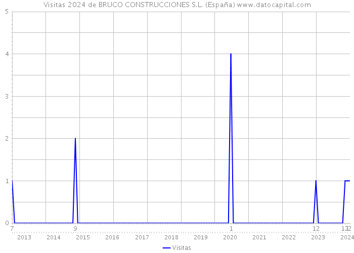 Visitas 2024 de BRUCO CONSTRUCCIONES S.L. (España) 