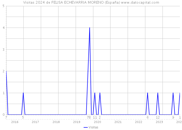 Visitas 2024 de FELISA ECHEVARRIA MORENO (España) 