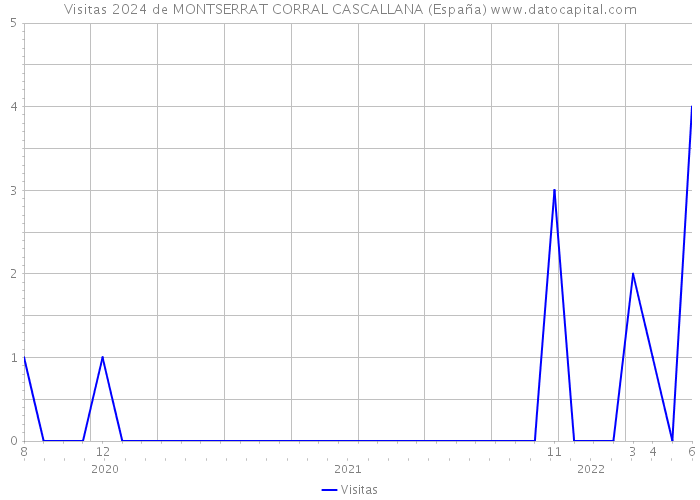 Visitas 2024 de MONTSERRAT CORRAL CASCALLANA (España) 
