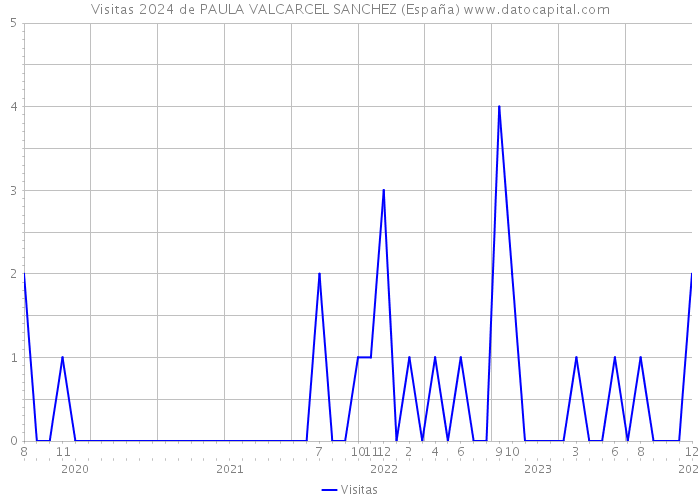 Visitas 2024 de PAULA VALCARCEL SANCHEZ (España) 