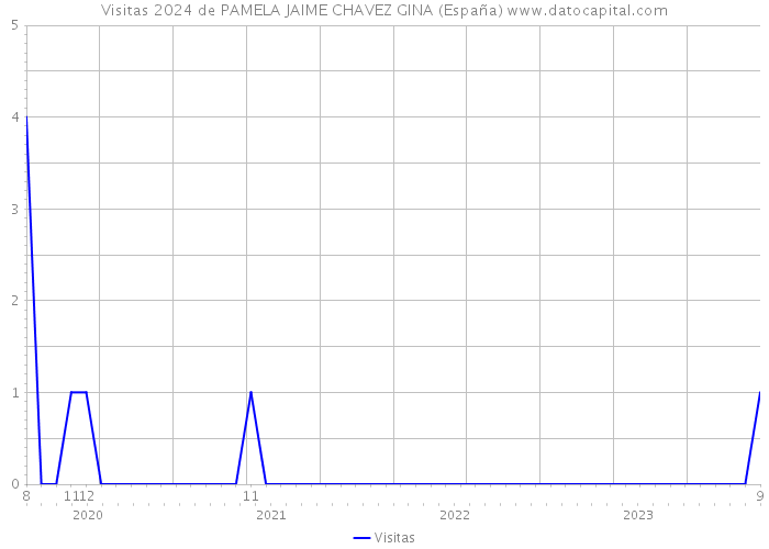 Visitas 2024 de PAMELA JAIME CHAVEZ GINA (España) 
