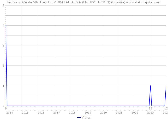Visitas 2024 de VIRUTAS DE MORATALLA, S.A (EN DISOLUCION) (España) 