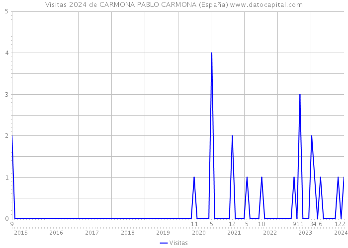 Visitas 2024 de CARMONA PABLO CARMONA (España) 
