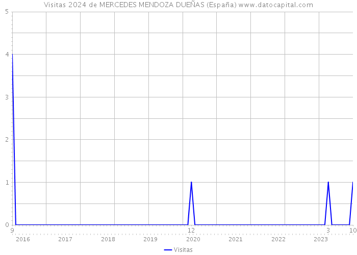 Visitas 2024 de MERCEDES MENDOZA DUEÑAS (España) 