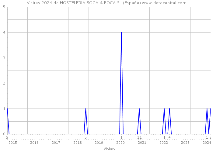Visitas 2024 de HOSTELERIA BOCA & BOCA SL (España) 
