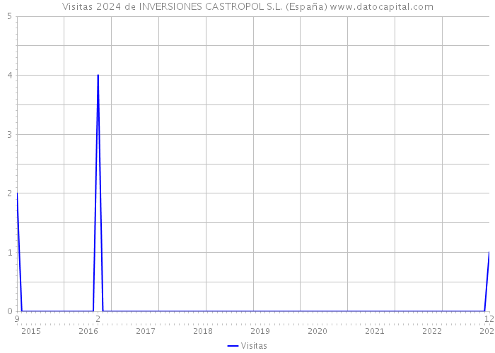 Visitas 2024 de INVERSIONES CASTROPOL S.L. (España) 