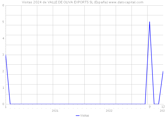 Visitas 2024 de VALLE DE OLIVA EXPORTS SL (España) 