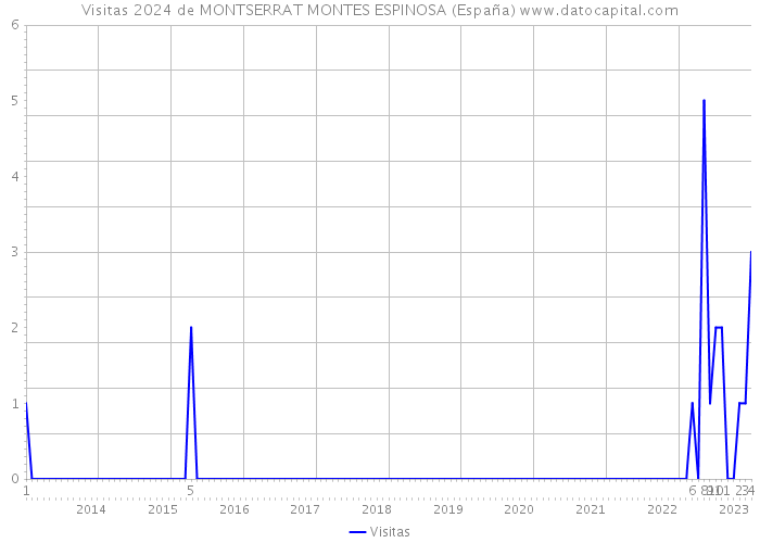 Visitas 2024 de MONTSERRAT MONTES ESPINOSA (España) 