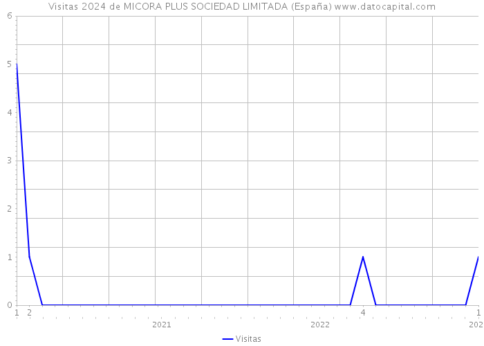 Visitas 2024 de MICORA PLUS SOCIEDAD LIMITADA (España) 