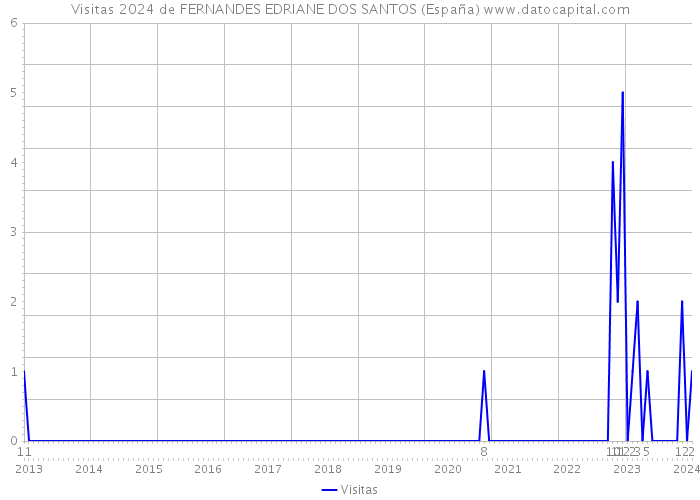 Visitas 2024 de FERNANDES EDRIANE DOS SANTOS (España) 