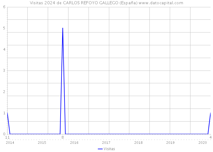 Visitas 2024 de CARLOS REFOYO GALLEGO (España) 