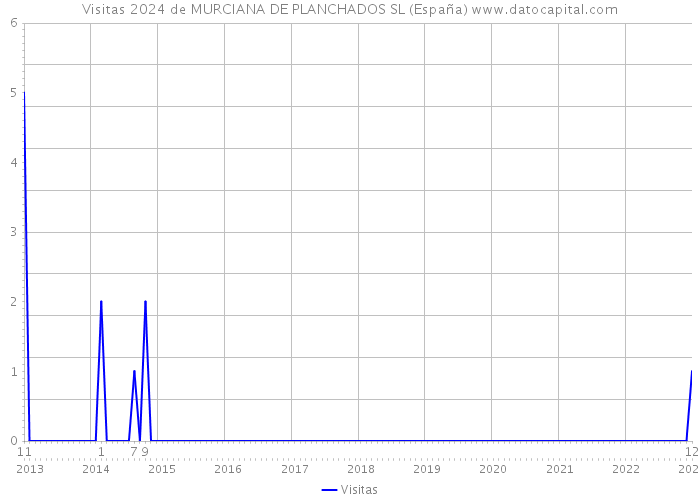 Visitas 2024 de MURCIANA DE PLANCHADOS SL (España) 