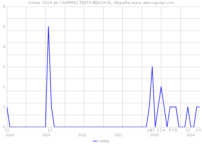 Visitas 2024 de CAMPING TEJITA BEACH SL. (España) 