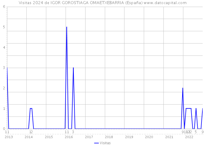 Visitas 2024 de IGOR GOROSTIAGA OMAETXEBARRIA (España) 