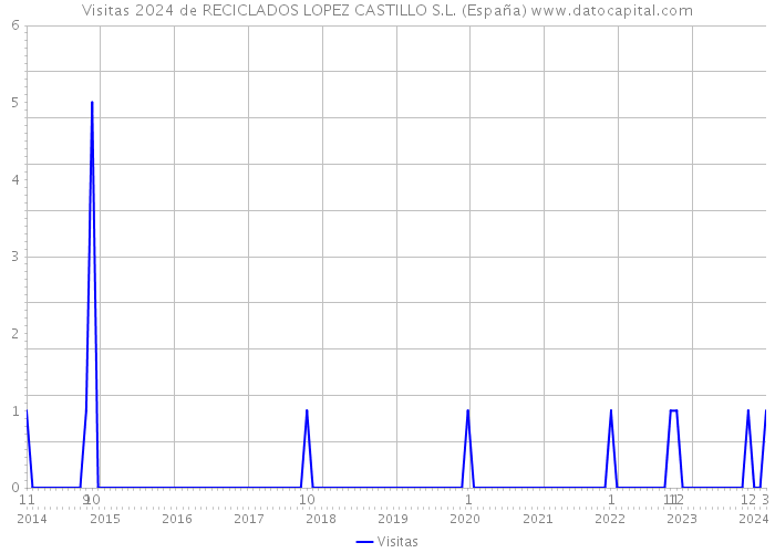 Visitas 2024 de RECICLADOS LOPEZ CASTILLO S.L. (España) 