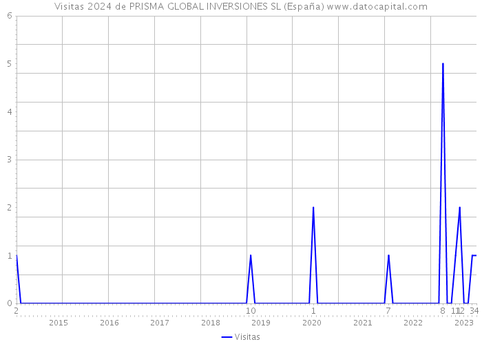 Visitas 2024 de PRISMA GLOBAL INVERSIONES SL (España) 