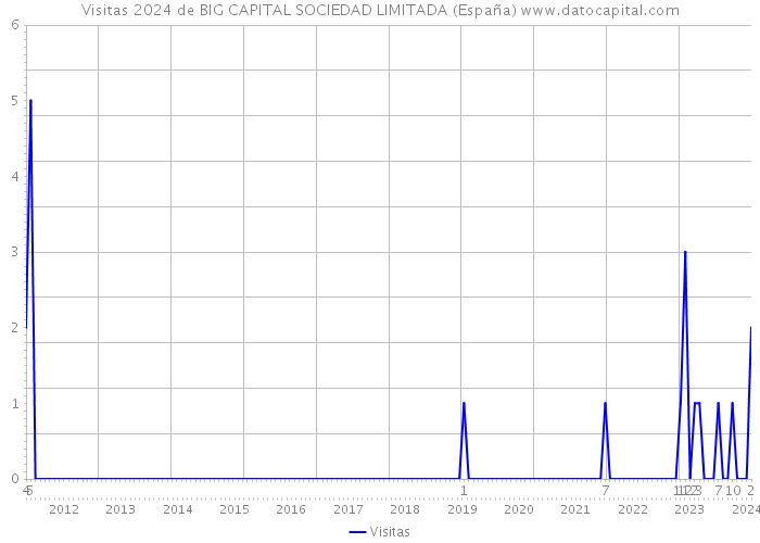 Visitas 2024 de BIG CAPITAL SOCIEDAD LIMITADA (España) 