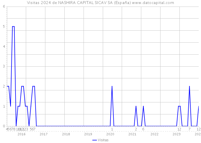 Visitas 2024 de NASHIRA CAPITAL SICAV SA (España) 