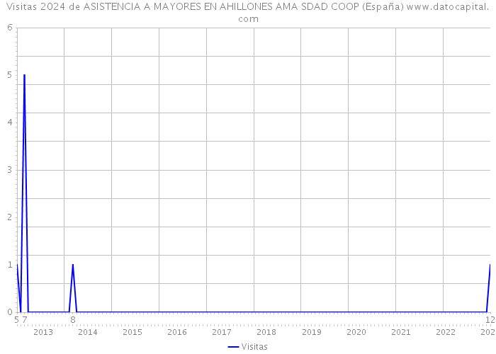 Visitas 2024 de ASISTENCIA A MAYORES EN AHILLONES AMA SDAD COOP (España) 