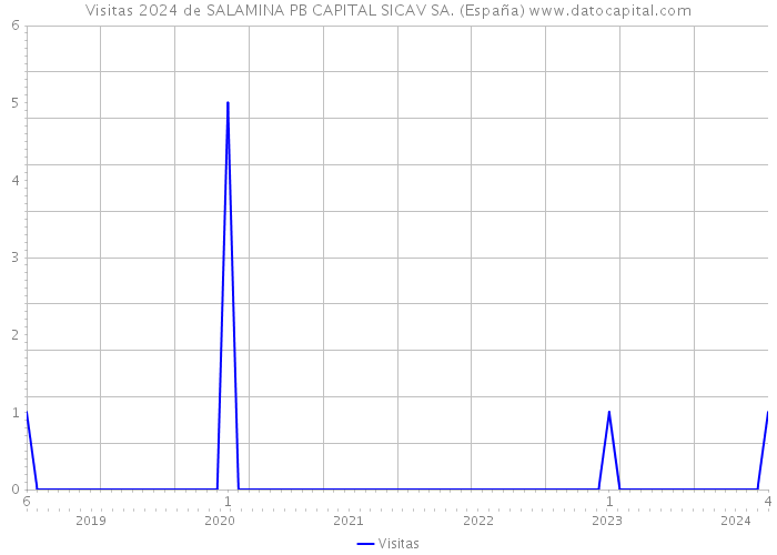 Visitas 2024 de SALAMINA PB CAPITAL SICAV SA. (España) 