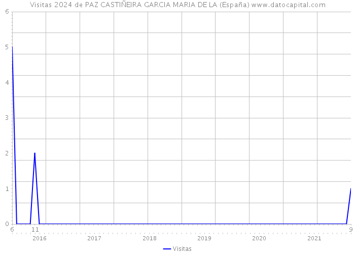 Visitas 2024 de PAZ CASTIÑEIRA GARCIA MARIA DE LA (España) 
