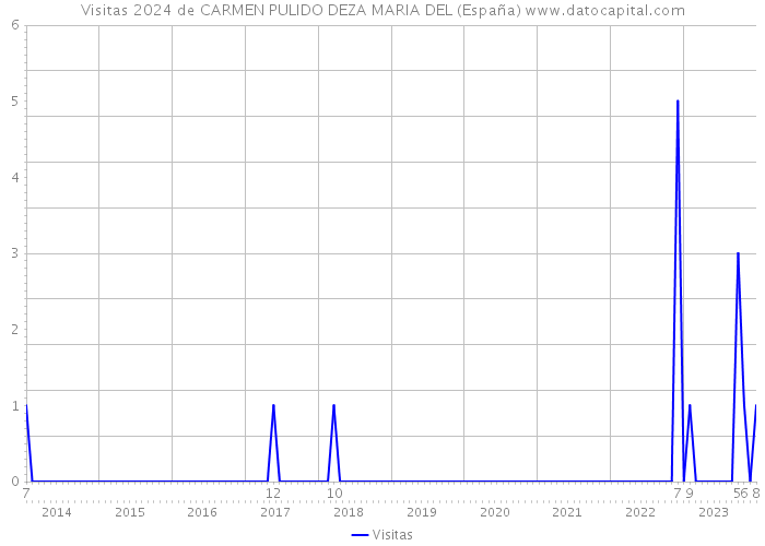 Visitas 2024 de CARMEN PULIDO DEZA MARIA DEL (España) 