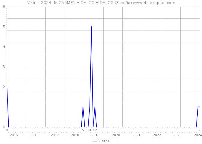 Visitas 2024 de CARMEN HIDALGO HIDALGO (España) 