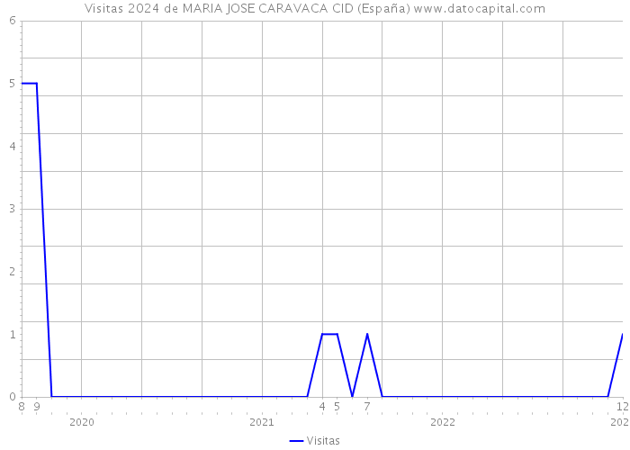 Visitas 2024 de MARIA JOSE CARAVACA CID (España) 