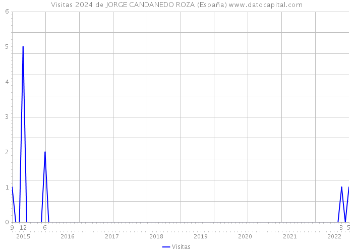 Visitas 2024 de JORGE CANDANEDO ROZA (España) 