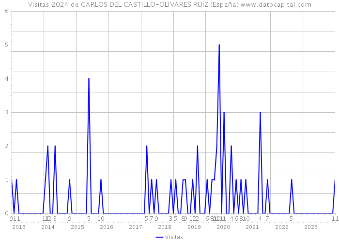 Visitas 2024 de CARLOS DEL CASTILLO-OLIVARES RUIZ (España) 