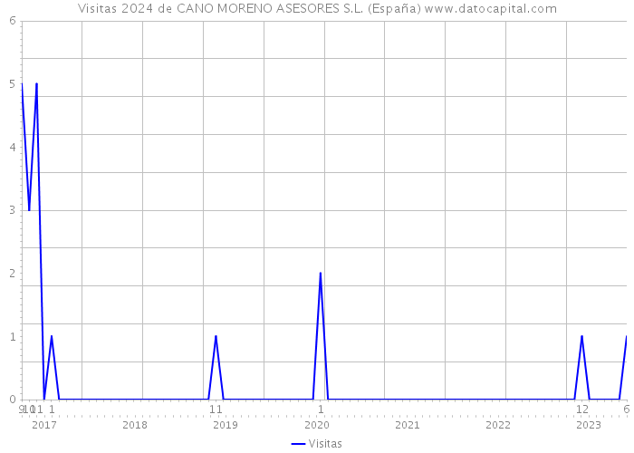 Visitas 2024 de CANO MORENO ASESORES S.L. (España) 