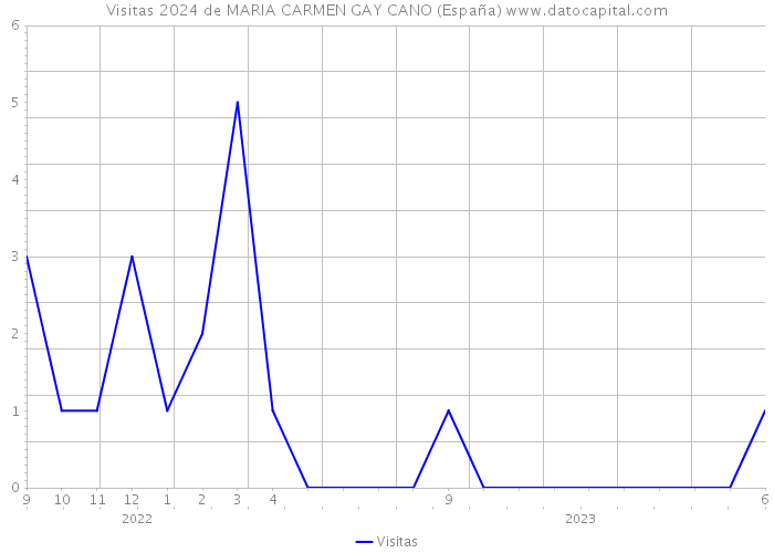 Visitas 2024 de MARIA CARMEN GAY CANO (España) 