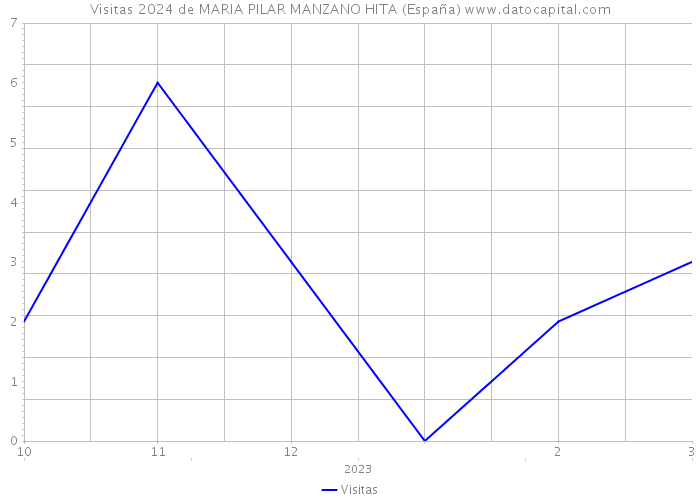 Visitas 2024 de MARIA PILAR MANZANO HITA (España) 