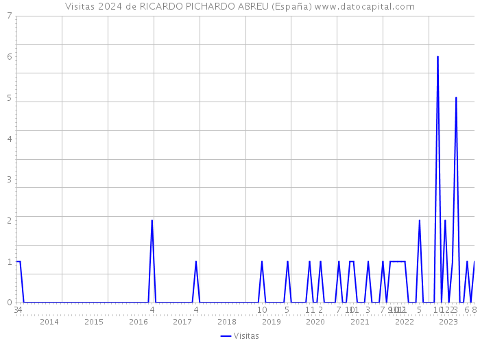 Visitas 2024 de RICARDO PICHARDO ABREU (España) 