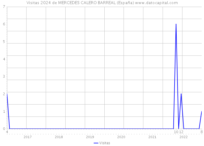 Visitas 2024 de MERCEDES CALERO BARREAL (España) 