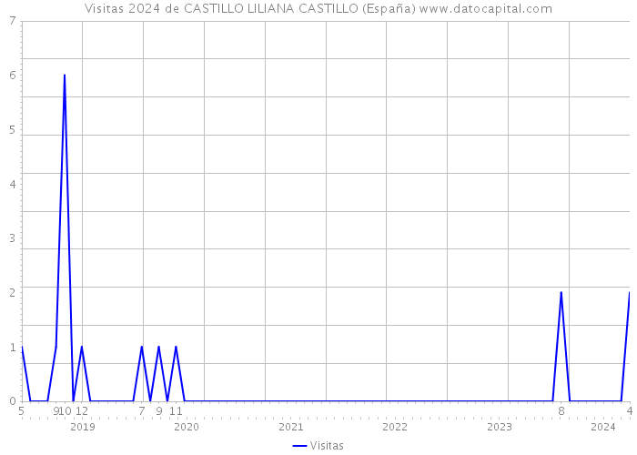 Visitas 2024 de CASTILLO LILIANA CASTILLO (España) 