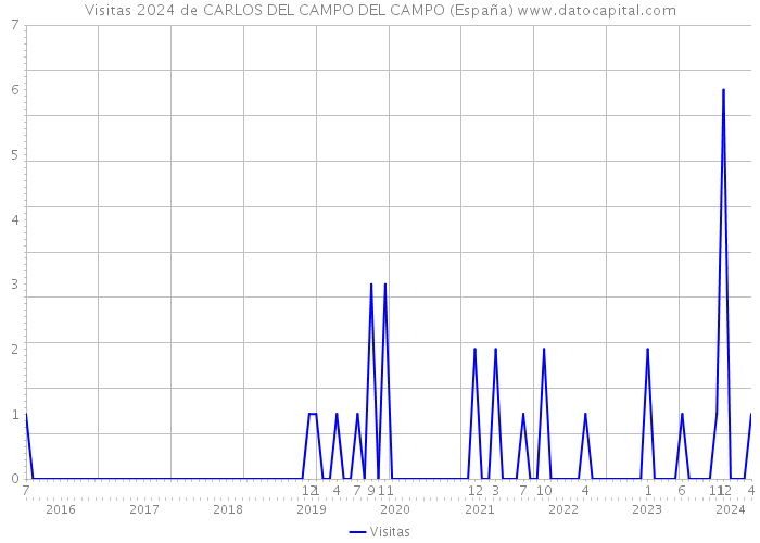 Visitas 2024 de CARLOS DEL CAMPO DEL CAMPO (España) 