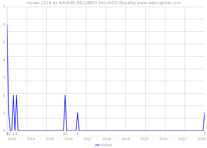 Visitas 2024 de MANUEL REGUEIRO SALVADO (España) 