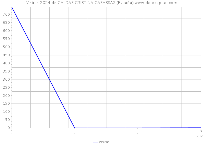 Visitas 2024 de CALDAS CRISTINA CASASSAS (España) 