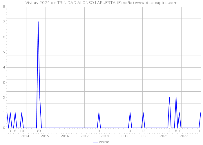 Visitas 2024 de TRINIDAD ALONSO LAPUERTA (España) 